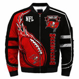 NFL merchandise Tampa Bay Buccaneers full zip-up Cotton-padded Jacket for cold winter