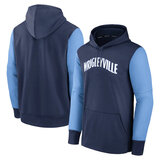 long sleeve MLB Team Hoodie - MLB Gear Wrigleyville Pullover Hoodie Blue